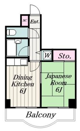 グレースピア・ヤワタの物件間取画像